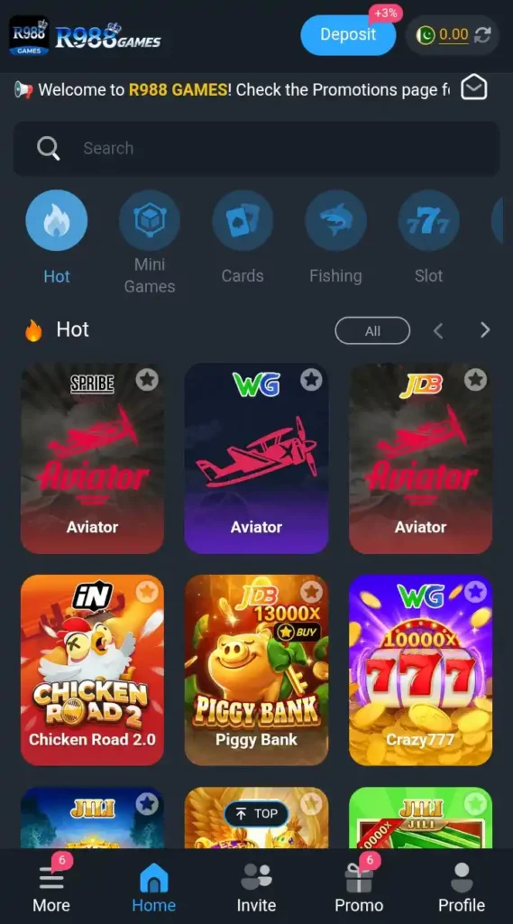 R988 GAME APP